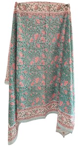 Pareo de Playa Indio 100% Algodón Puro, Estampado Floral Multicolor a Mano, Unisex, de una Pieza, 44 Pulgadas X 72 - Product Image 4