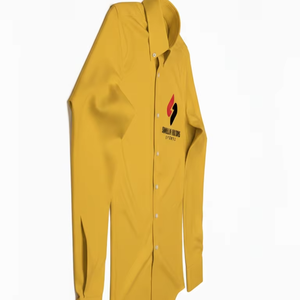 Chemise habillée décontractée pour homme, manches longues, coupe ajustée, 100 % coton sergé, légère, confortable, anti-boulochage, été - Product Image 3