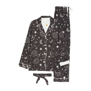 Ensemble de vêtements de détente en modal pour femmes, pyjama 2 pièces, vêtements de détente à manches courtes, vêtements de nuit unis, logo personnalisé, services OEM - Product Image 5