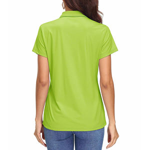 Polos de Mujer Estilo Casual, Corte Ajustado, Tejido de Poliéster y Algodón, Manga Corta, Venta al Por Mayor, Logotipo Personalizado - Product Image 2