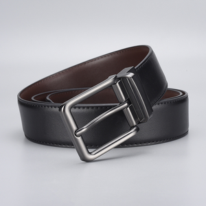 Cinturón de Cuero Genuino para Hombre con Hebilla Giratoria, Venta al Por Mayor de Fábrica - Product Image 4