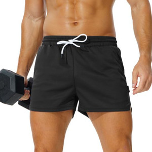 Pantalones Cortos Cargo de Malla Oversize para Hombre, Casuales, con Bolsillos, Cintura Elástica, Rectos, para Playa, Fitness y Jogging - Product Image 1