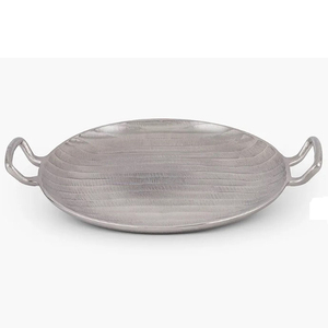 Plateau décoratif en métal pour événements et cadeaux, disponible en gros, plateau de service en émail peint à la main, coloré - Product Image 3