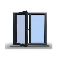 Fenêtre à battant en aluminium, remplacement économique, grandes fenêtres et portes vitrées