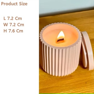 Portavelas de Concreto Único de Alta Demanda, Resistente al Calor, Ecológico, en Hermosos Colores para Navidad, Festivales, Ocasiones Especiales, Idea de Regalo - Product Image 6