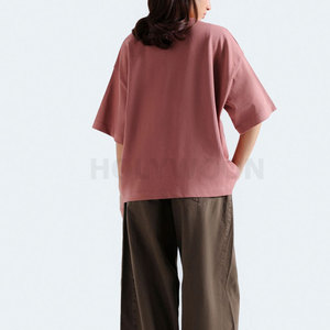 Camiseta Básica Informal de Algodón Suave, Camiseta Personalizada para Mujer, Ropa Informal de Moda de Algodón de Alta Calidad - Product Image 5