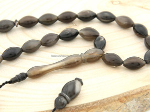 ลูกปัดเขาควายงานทำมือลูกปัดเขาควายธรรมชาติสำหรับ taasbih ผลิตตามสั่งผลิตตามแบบ100% - Product Image 5