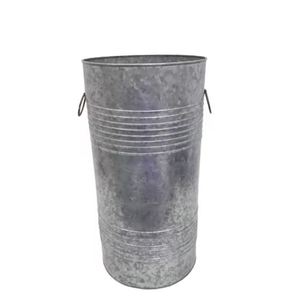 กระถางต้นไม้หรูหราสำหรับตกแต่งบ้าน กระถางดอกไม้สำหรับภายในและภายนอกอาคาร ขายส่ง กระถางเหล็กทรงกลมเคลือบออกไซด์ ขนาดกลาง หรูหรา - Product Image 1