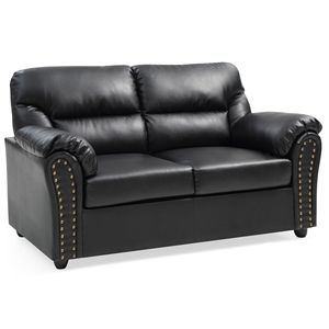 Gloria mobili Olney G263-L nero divanetto salotto elegante divano - Product Image 2