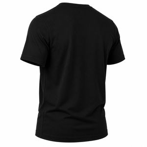 T-shirt personnalisé pour homme, col rond classique, manches courtes, couleur unie, ton foncé, décontracté, vierge - Product Image 6