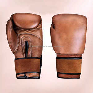 Gants de boxe à sangle en cuir de vachette personnalisables au meilleur prix Gants d'entraînement étanches Muaythai MMA en cuir/cuir Pu Kickboxing extensible - Product Image 3