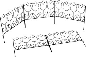 Hot Selling Modern Retro Metal Lawn Border Edging Outdoor Garden Iron Ornament with Stylish Landscape Design - Product Image 2