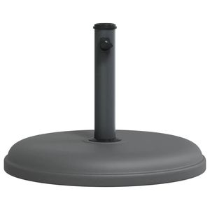 Base de parasol en fer de 33 lb avec support en plastique gris foncé pour parasol en béton - Product Image 4
