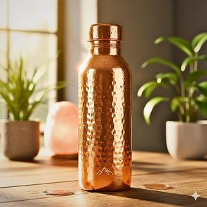 Elegante botella de cobre para bebidas, ideal para marcas de etiqueta privada, venta al por mayor, exportación y mercados de distribuidores internacionales. - Product Image 1