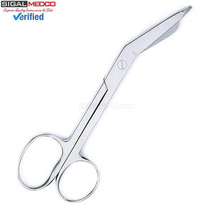 Ciseaux à pansements Lister manuels à anneau unique, 5,5 pouces, en acier inoxydable chirurgical de haute qualité, ciseaux médicaux CE - Product Image 4