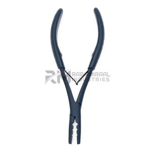 Pinza para Extensiones de Cabello RMI, Diseño Personalizado Disponible, Punta de Plasma Negra y Pinza con Empuñadura Negra - Product Image 5