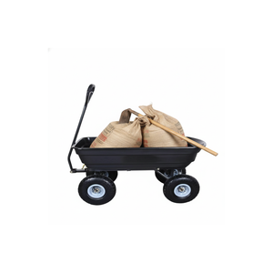 Carretilla de polietileno de alta resistencia de 7.0 pies cúbicos, capacidad de 300 kg, ruedas de 10 pulgadas, carro de jardín, vagón utilitario para jardín, césped y paisajismo ODGGAR027 - Product Image 1