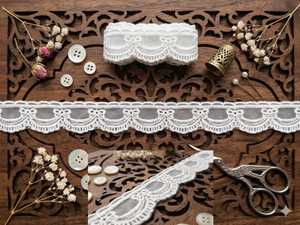 Oferta Especial: Elegante Adorno de Organza Blanca con Lazo - Borde de Nailon Bordado con Diseño Festoneado para Prendas, Manualidades y Decoración del Hogar - Product Image 6
