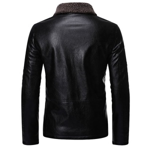 Nouveau style de vestes en cuir décontractées d'hiver du fournisseur direct d'usine Vestes en cuir légères pour hommes au design personnalisé et colorées - Product Image 6