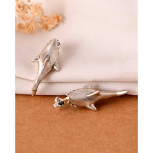 ต่างหูแฟชั่นทรงห่วงเงินเมera จาipur รุ่นชาร์ค - Product Image 4