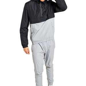 Survêtements en polyester, veste coupe-vent en nylon, pantalon de jogging, ensemble de survêtement pour hommes, hiver, fermeture éclair, pantalon avec bandes latérales - Product Image 2