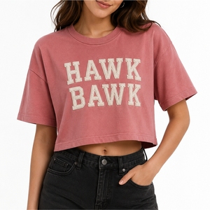 Camiseta Corta para Mujer, Diseño Gráfico, Algodón Premium, Suave y Cómoda, Estilo Moderno Informal, Ropa de Verano, Tendencia Urbana, Comodidad Diaria - Product Image 1