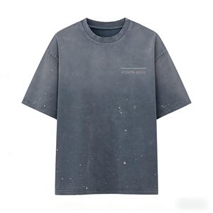 เสื้อยืดคอตตอนแท้ 100% หนัก 260 กรัม สไตล์วินเทจ ลุคทำเก่า ขอบรุ่ย ขาดๆ แบบโอเวอร์ไซส์ สตรีทแวร์ - Product Image 1