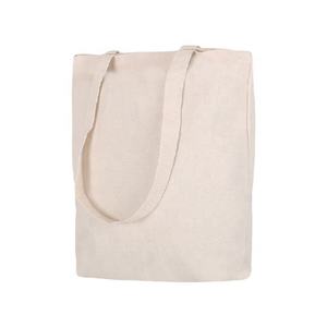 Grand sac fourre-tout d'épicerie en toile de coton Calicot biologique écologique recyclé réutilisable Logo personnalisé fermeture ouverte à la mode - Product Image 2