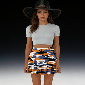 ลดราคาสุดฮอต! กระโปรงมินิลายพรางสไตล์ลำลองสำหรับผู้หญิงจาก Temu เอวสูง ทรงเอไลน์ เหมาะสำหรับใส่ในชีวิตประจำวัน - Product Image 3