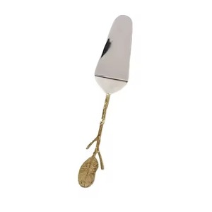 Luxury Durable Eco-Friendly Handmade Metal <b>Cake</b> <b>Server</b> Set for Banquets and Parties - Product Image 4