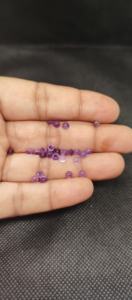 พลอยอะเมทิสต์แอฟริกันสีน้ำเงินธรรมชาติคุณภาพสูงขนาด 3 มม. รูปทรงกลมแบบคาโบชอง สำหรับทำเครื่องประดับ - Product Image 2