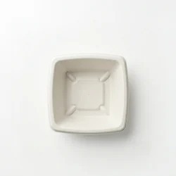 Tazón Cuadrado Premium de Bagazo Ecológico Biodegradable Desechable para Servir Alimentos, Snacks, Dulces, Curry y Uso en Catering - Product Image 4