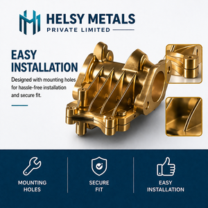 Boîtier en laiton usiné CNC professionnel OEM avec une excellente résistance à la corrosion et une résistance structurelle pour l'ingénierie personnalisée - Product Image 6