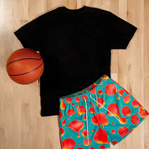 <b>Unique</b> Style Custom Made Men Casual Sublimation Shorts Quick Dry Breathable 100% Polyester Canvas Fabric Drawstring Closure Your - Product Image 6