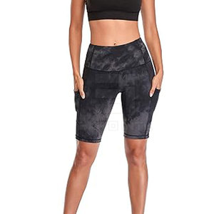 Shorts de yoga respirants à compression, taille haute, sans couture, en spandex/nylon, pour femmes, pour la gym et le fitness - Product Image 6