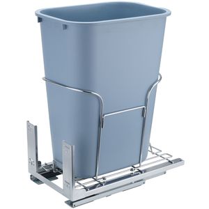 Contenitore per Rifiuti Estraibile da 35L, Monoblocco, per Cucina, con Maniglia Scorrevole e Kit di Montaggio a Porta, Capacità 110 Libbre, per Uso Ufficio - Product Image 1
