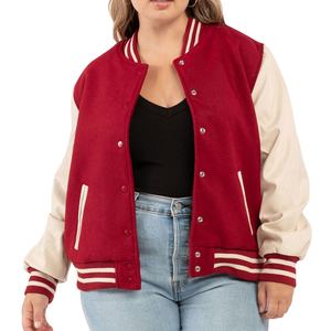 Chaqueta Universitaria Personalizada para Mujer con Diseño de Letras Bordadas, Chaqueta de Moda Urbana para Marcas 2026 - Product Image 5