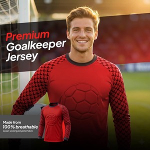 Performance Goalkeeper Shirt Custom Logo Quick Dry <b>Soccer</b> Apparel - Product Image 6