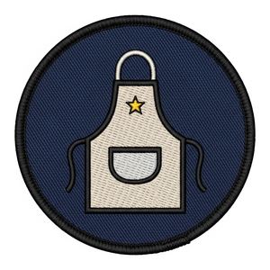 Insignia Masónica Roja Termoadhesiva Bordada, Símbolo Masónico de Compás y Escuadra Dorados, Regalo Masónico, Prenda Masónica - Product Image 6