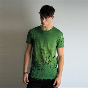 เสื้อยืดกันลมใส่ในฤดูร้อนเสื้อยืดผู้ชายน้ำหนักเบาเสื้อยืดแขนสั้นคอลูกเรือ - Product Image 5