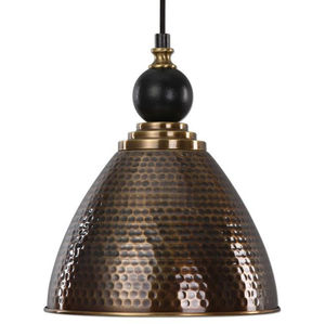 Lámpara Colgante Moderna de Madera con Jaula Metálica Dorada, Acabado en Nogal, para Hogar, Cocina y Comedor - Product Image 4