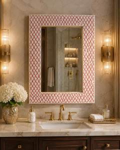 Bone Inlay <b>Mirror</b> Frame Stylish Hand <b>Crafted</b> Bone & Mother of Pearl Inlay <b>Mirror</b> Frame for Home Hotel Restaurant Decoration - Product Image 3