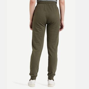 Green Thermal Fleece Women's <b>Jogger</b> Pants <b>Cuffed</b> Ankle Wholesale Factory Europe Winter - Product Image 4