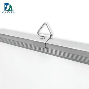 <b>Wall</b>-Mounted Multi-Panel Folding Writing Board with Aluminum Frame and Custom Green Surface - Product Image 2