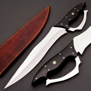 Cuchillo Bowie de Caza de Acero D2 Hecho a Mano Personalizado OEM, Cuchillo EDC para Camping y Actividades al Aire Libre con Funda de Cuero - Product Image 6