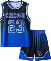 Seragam Basket untuk Dewasa Desain OEM Musim Dingin Lengan Pendek Logo Depan Dicetak Hitam & Kuning Poliester Bernapas Cepat Kering