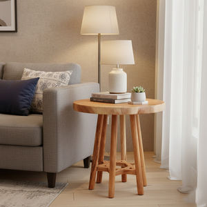 Indonesian Supplier Suar <b>Wood</b> Eco-Friendly Premium Durable Modern Coffee Table Handcrafted Solid <b>Wood</b> Furniture <b>Star</b> Joint Base - Product Image 5