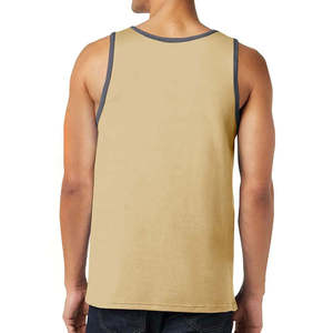 เสื้อกล้ามผู้ชายแบบสวมใส่สบายสำหรับฤดูร้อน ผลิตแบบ OEM ODM รับผลิตแบรนด์ส่วนตัว เสื้อยืดออกกำลังกายแบบถัก เนื้อผ้านุ่ม ยืดหยุ่น กระชับรูปร่าง - Product Image 2