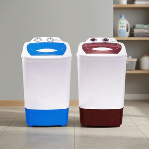 Lavadora semiautomática de doble tina con funciones independientes de lavado y centrifugado para el hogar, esculturas y detalles decorativos. - Product Image 2
