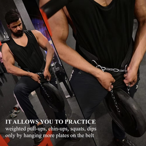 Cinturón de Levantamiento de Pesas de Neopreno EVA Grueso de Alta Calidad con Cadena para Fitness, Culturismo y Gimnasio - Product Image 5